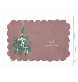 Studio Mie Kerstpakje - Liefde en bakken vol geluk - 5 Wenskaarten + Enveloppen
