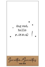 Mail-Box Servetten - Dag oud, Hallo nieuw! - 20 x 10 cm - 15st