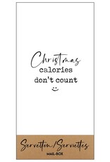 Mail-Box Servetten - Christmas calories don't count - 20 x 10 cm - 15st