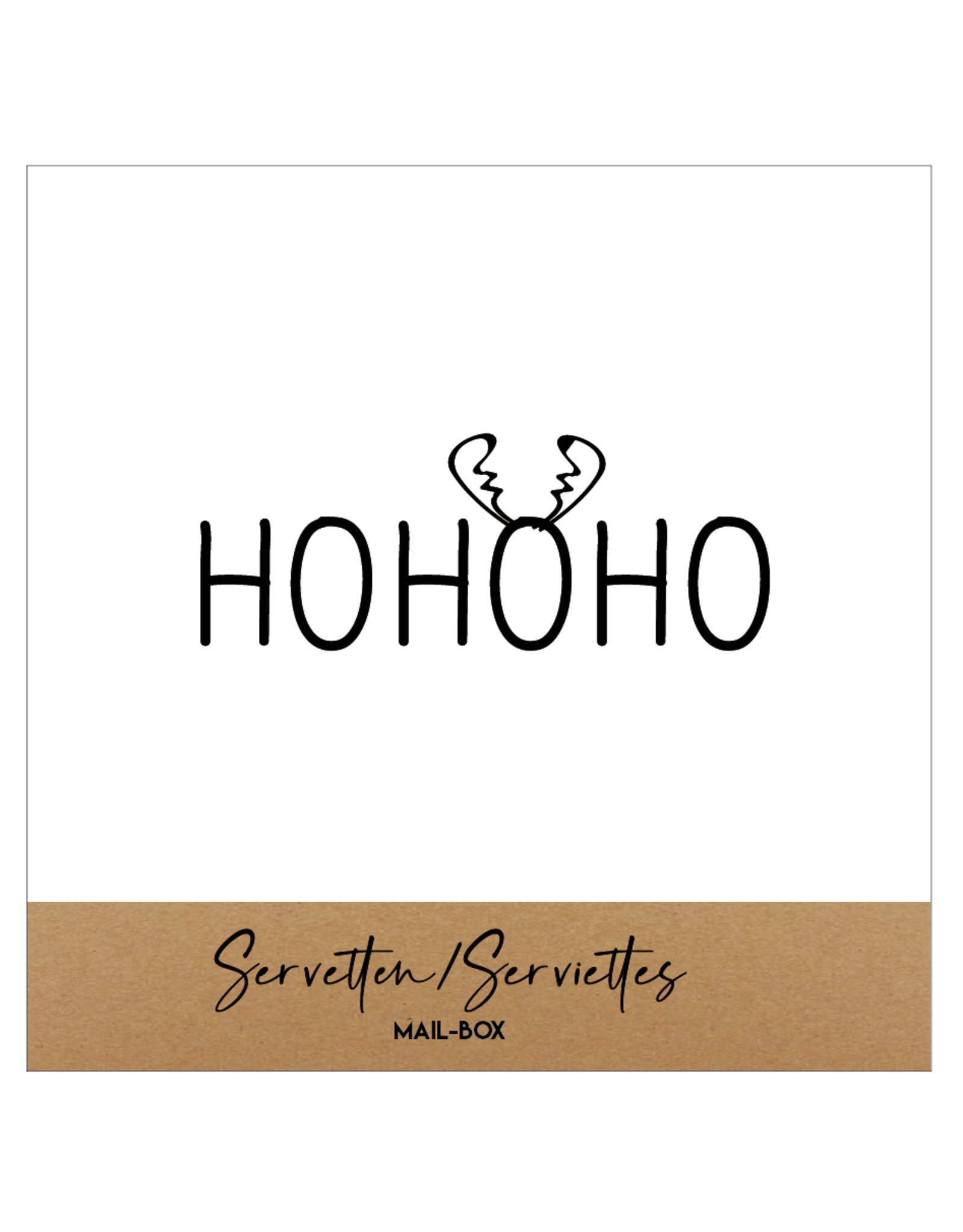 Mail-Box Servetten - Hohoho - 12,5 x 12,5 cm - 15st