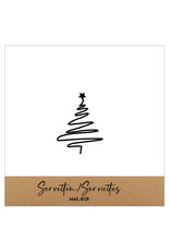 Mail-Box Servetten - Kerstboom - 12,5 x 12,5 cm - 15st