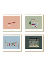 Studio Mie Doosje Kerstkaarten, Studio Mie  9 - 4 Design x 2 + 8 Enveloppen