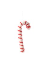 Aveva Kersthanger, Candy Cane - Wit/Rood - 9x4 cm