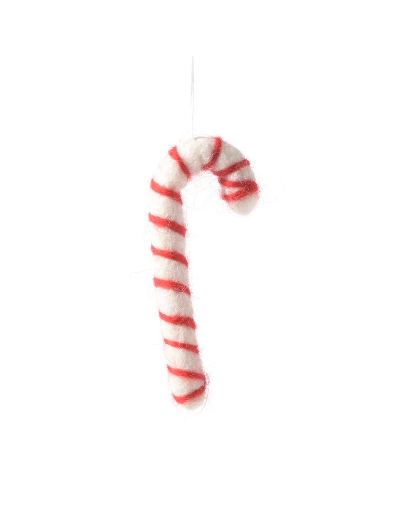 Aveva Kersthanger, Candy Cane - Wit/Rood - 9x4 cm