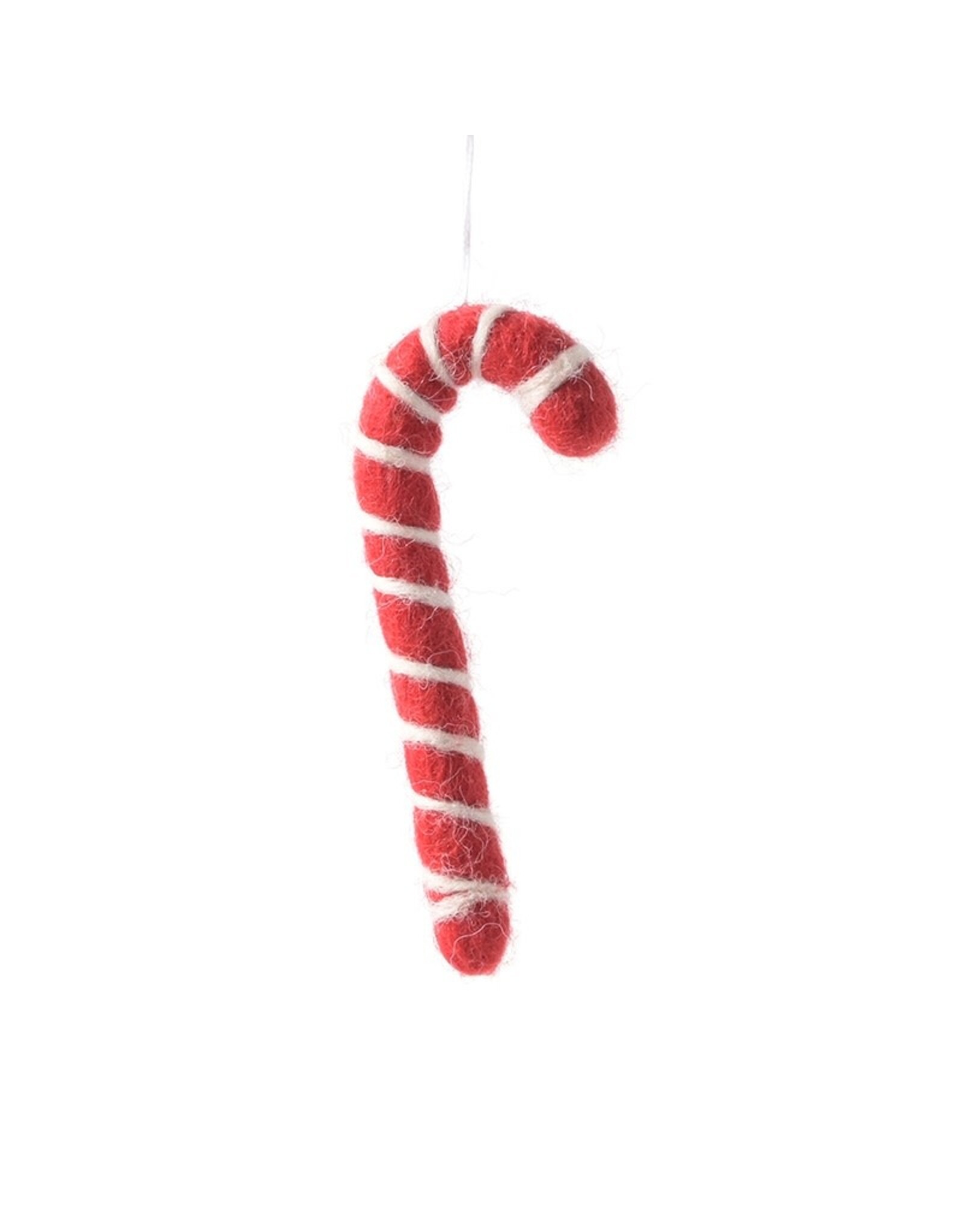 Aveva Kersthanger, Candy Cane - Rood/Wit - 9x4 cm
