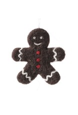 Aveva Kersthanger, Gingerbread - Donkerbruin - 8,5x8,5 cm