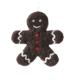 Aveva Kersthanger, Gingerbread - Donkerbruin - 8,5x8,5 cm