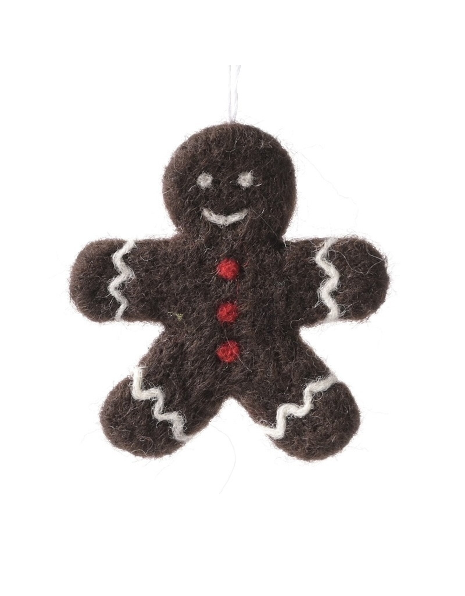 Aveva Kersthanger, Gingerbread - Donkerbruin - 8,5x8,5 cm