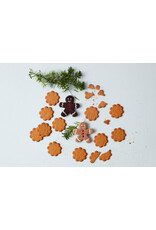 Aveva Kersthanger, Gingerbread - Donkerbruin - 8,5x8,5 cm