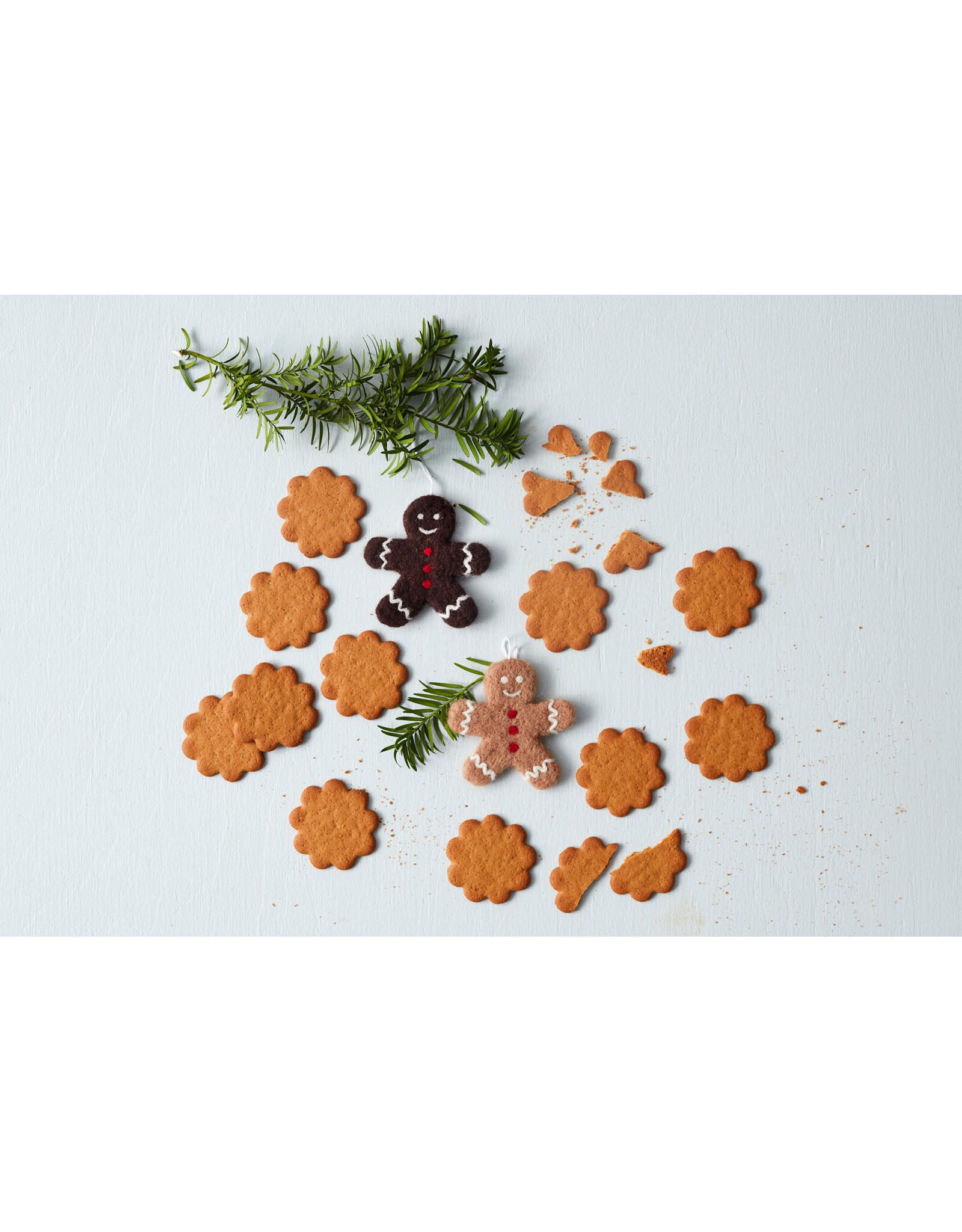 Aveva Kersthanger, Gingerbread - Donkerbruin - 8,5x8,5 cm