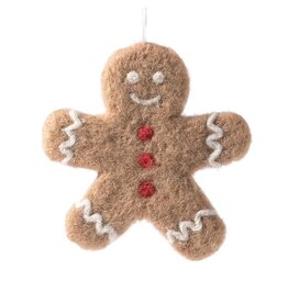 Aveva Kersthanger, Gingerbread -  Lichtbruin - 8,5x8,5 cm