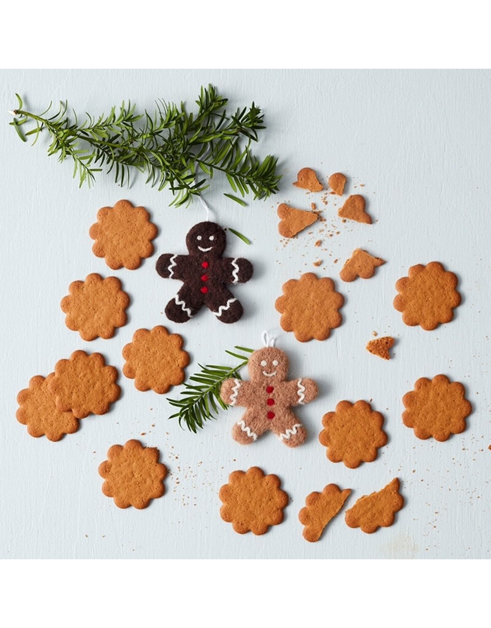 Aveva Kersthanger, Gingerbread -  Lichtbruin - 8,5x8,5 cm