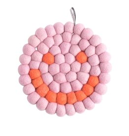 Aveva Onderzetter, Smiley - Raspberry - Ø 17cm