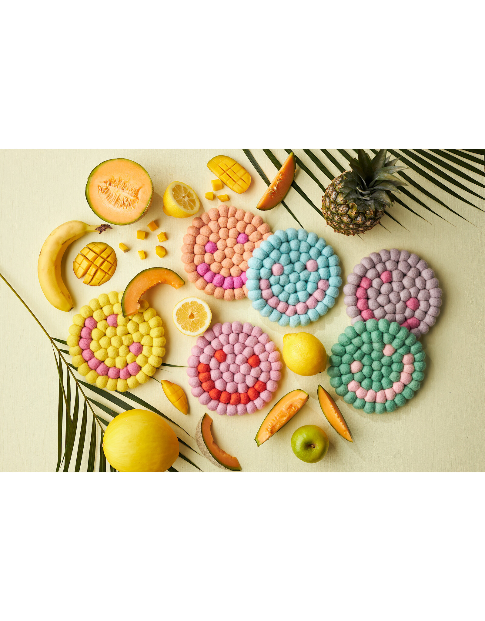 Aveva Onderzetter, Smiley - Raspberry - Ø 17cm