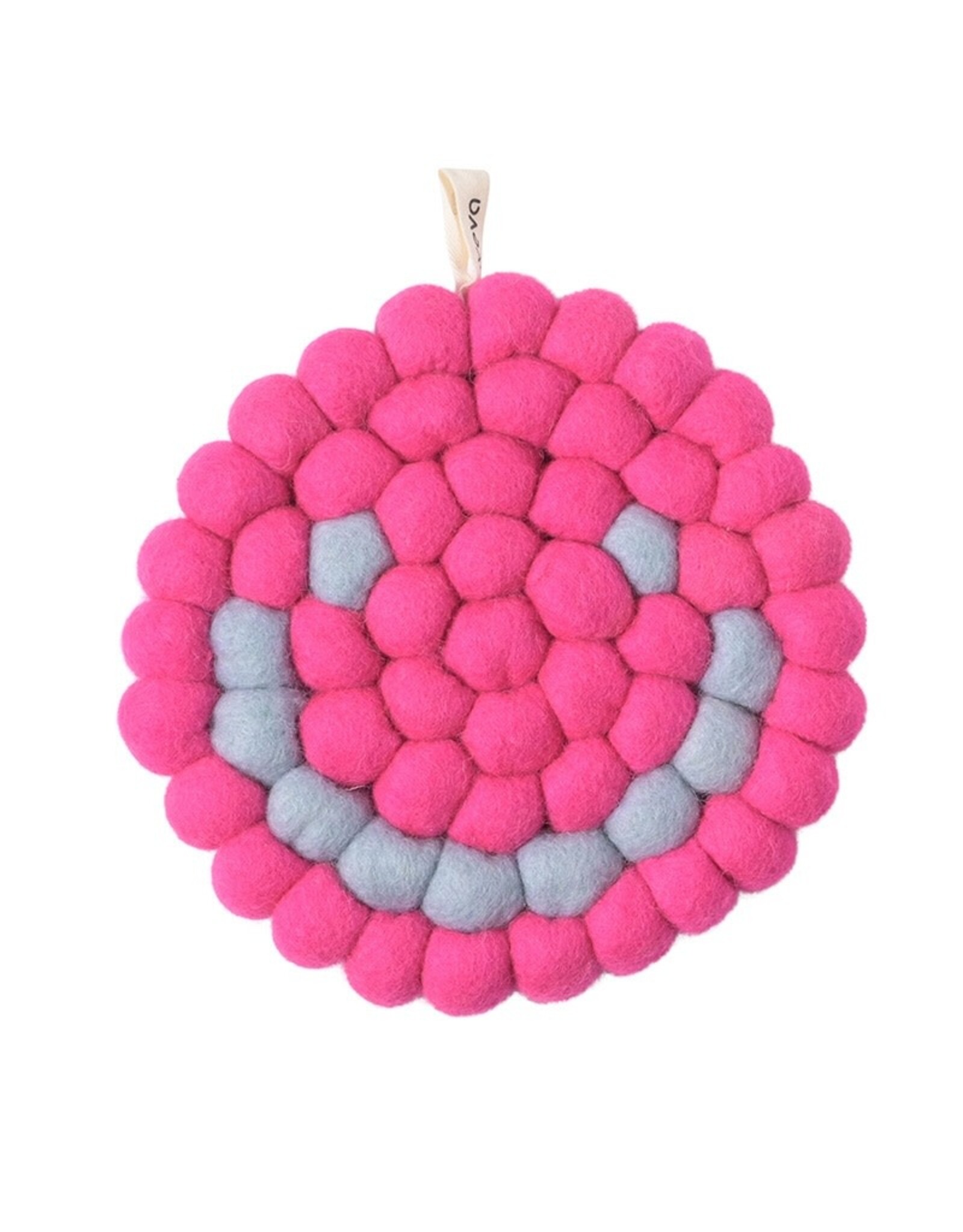 Aveva Onderzetter, Smiley - Cerise - Ø 17cm