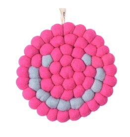 Aveva Onderzetter, Smiley - Cerise - Ø 17cm
