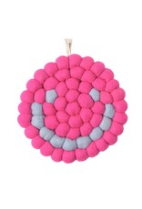 Aveva Onderzetter, Smiley - Cerise - Ø 17cm