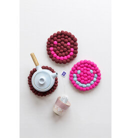 Aveva Onderzetter, Smiley - Burgundy - Ø 17cm