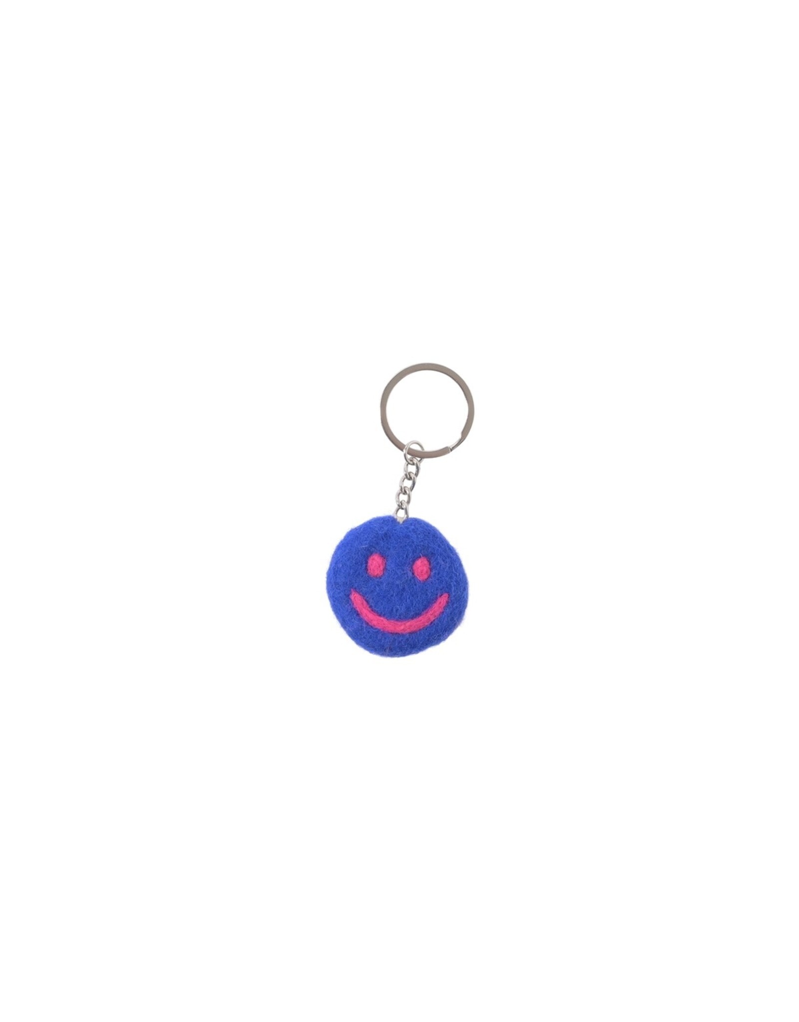 Aveva Sleutelhanger, Smiley - Electric Blue - Ø 4,5