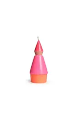 Not the girl who misses much Kaars, Little One S - N°4 Roze/Oranje - 9,4x4,7 cm
