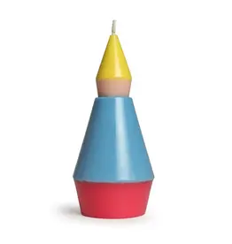 Not the girl who misses much Kaars, Little One L - N°1 Blauw/Geel - 9,4x4,7 cm