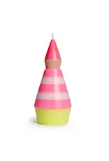 Not the girl who misses much Kaars, Little One L - N°2 Roze/Geel - 9,4x4,7 cm