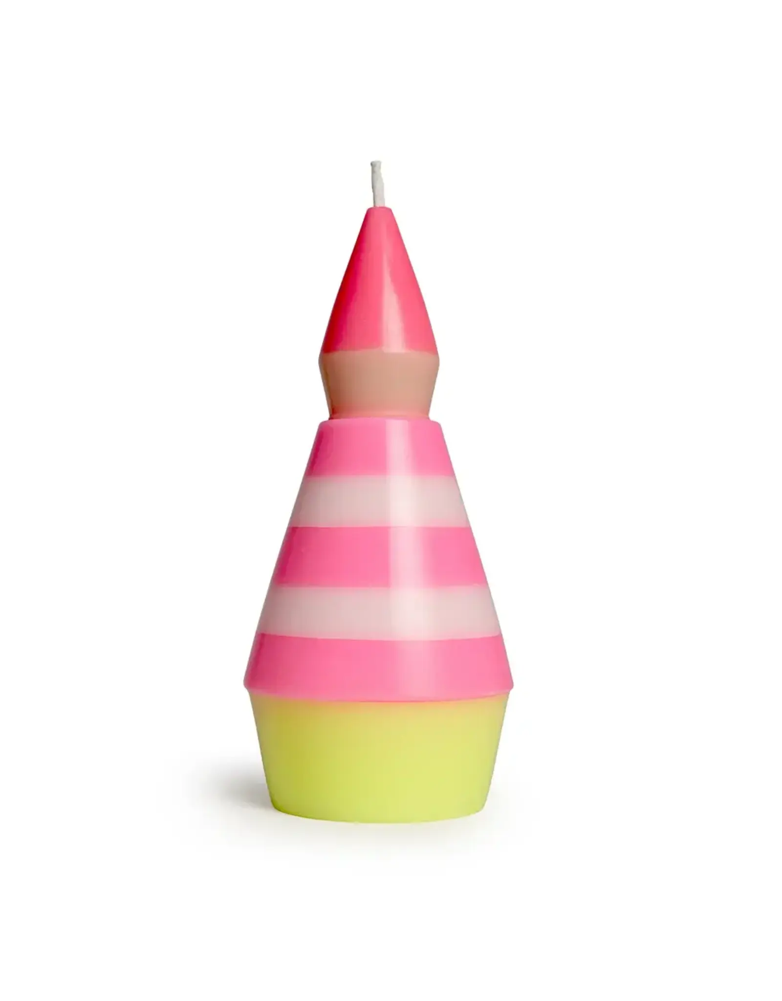 Not the girl who misses much Kaars, Little One L - N°2 Roze/Geel - 9,4x4,7 cm