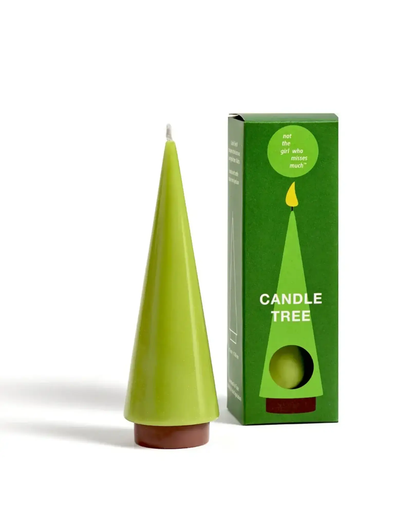 Not the girl who misses much Kaars, Tree M - Moss - Ø 4,5 x 14 cm