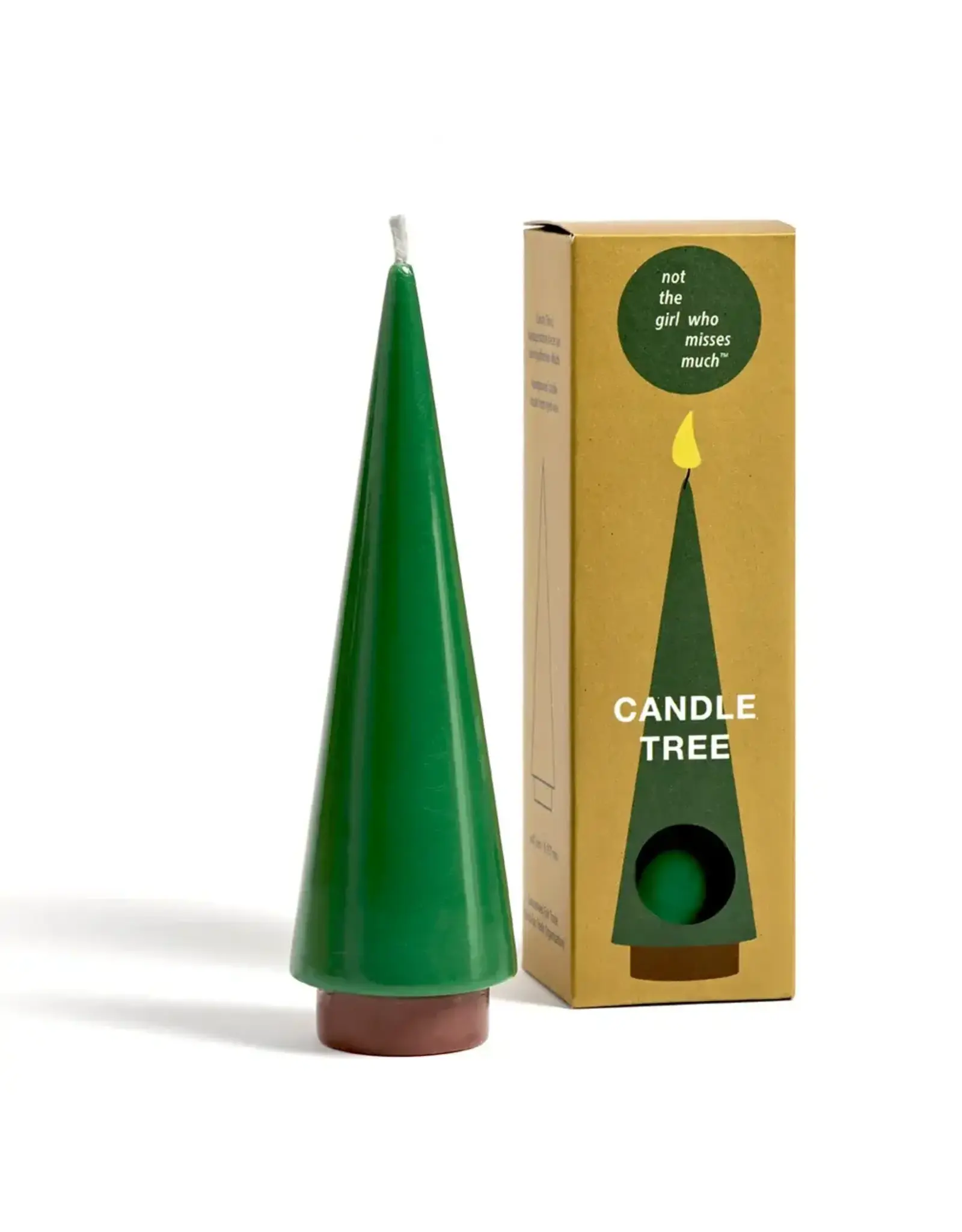 Not the girl who misses much Kaars, Tree L - Emerald - Ø 4,7 x 15,7 cm