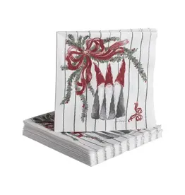 Nääsgränsgården Servetten - Tall Santa - 25x25 - 20st