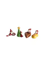 Nääsgränsgården Mini Santa's - H 2x3,3 cm - Per stuk