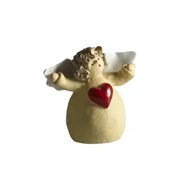Nääsgränsgården Engel S - Rood Hartje - H 6 cm