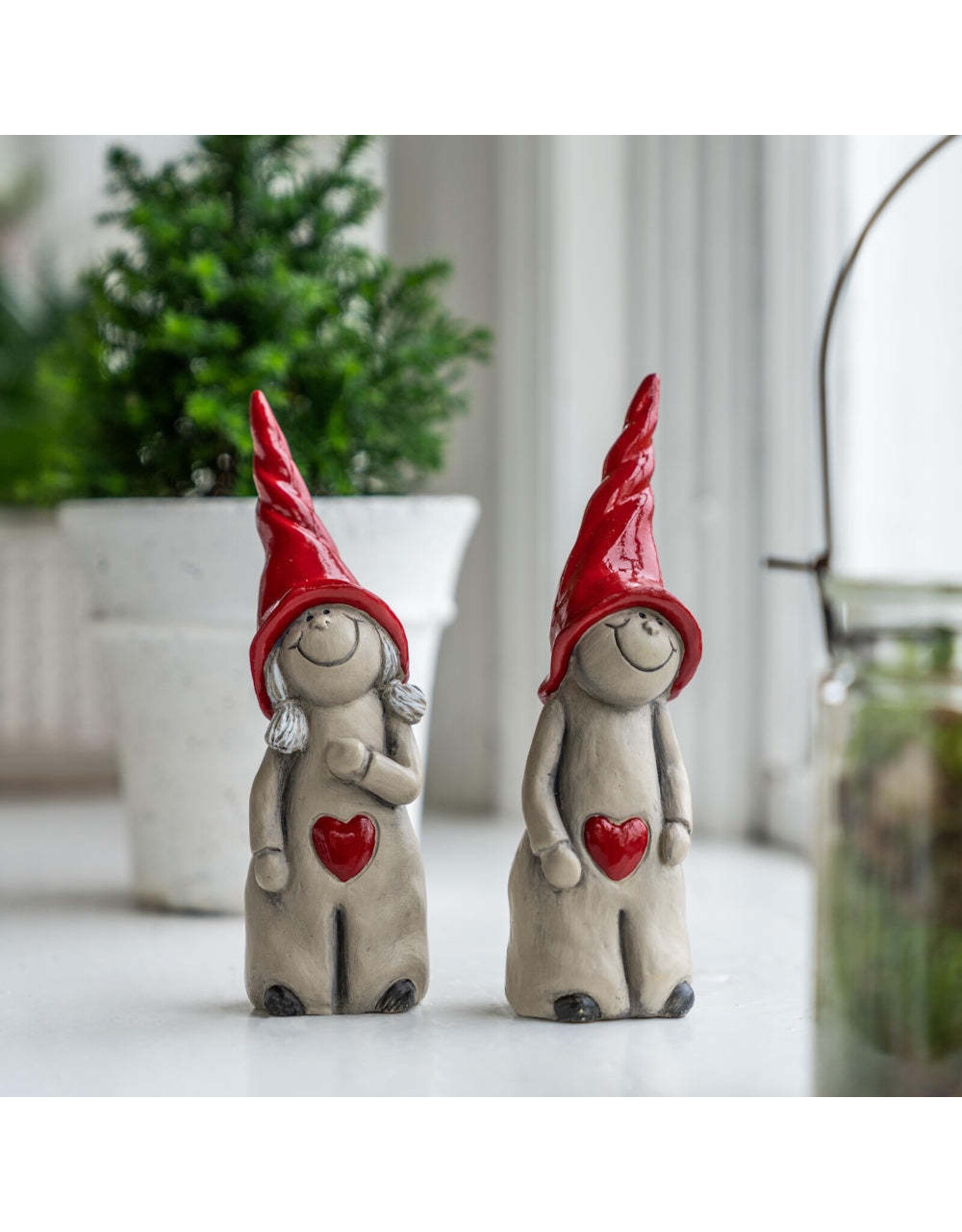 Nääsgränsgården Peek-a-boo Santa Girl - H 14 cm
