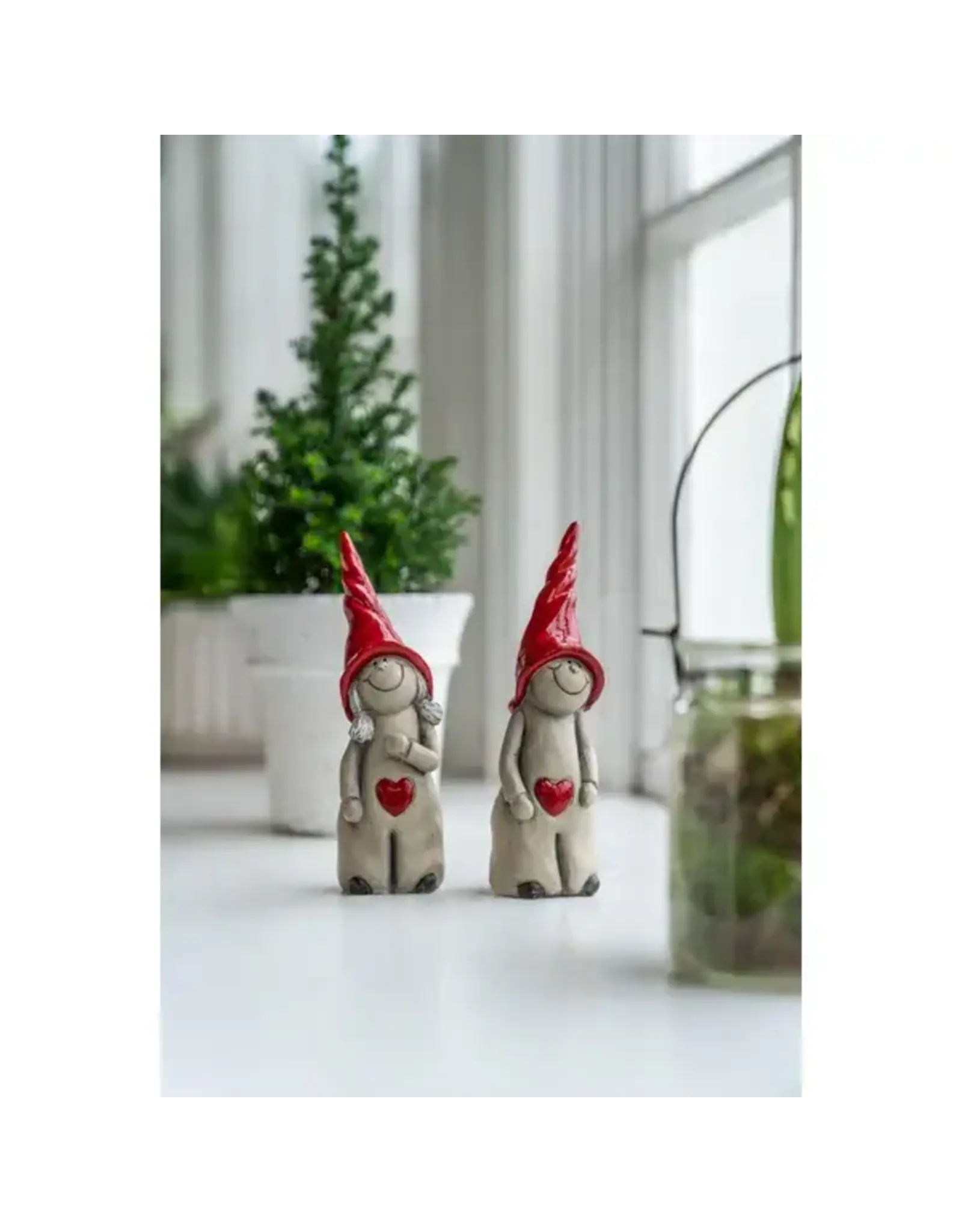 Nääsgränsgården Peek-a-boo Santa Boy - H 14 cm