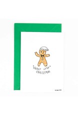 Studio Flash Wenskaart, Kerst - Sweet little Christmas - Letterpress Kaart + Envelop