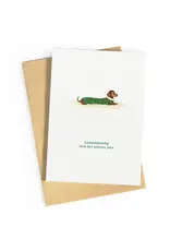 Studio Zwoane Wenskaart, Kerst - Laaaaaaang leve het nieuwe jaar - Dubbele kaart + Envelop