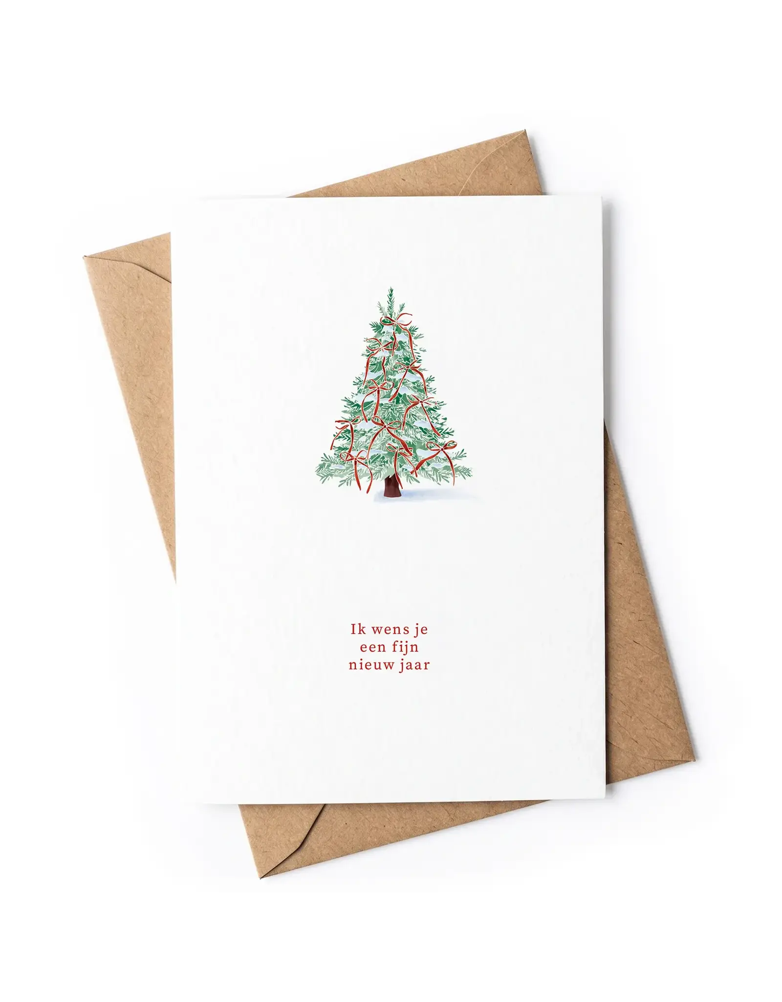 Studio Flash Wenskaart, Kerst - Fijne feestdagen - Dubbele kaart + Envelop