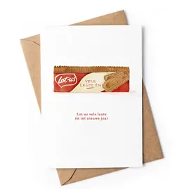 Studio Zwoane Wenskaart, Kerst - Lot us vele leute en - Dubbele kaart+ Envelop