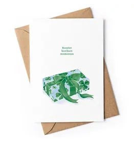 Studio Zwoane Wenskaart, Kerst - Koester kostbare momenten - Dubbele kaart + Envelop