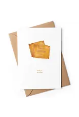 Studio Zwoane Wenskaart - Petit Opbeuren - Dubbele kaart + Envelop
