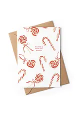 Studio Zwoane Wenskaart, Kerst - Lolly-g Nieuw joar - Dubbele kaart + Envelop