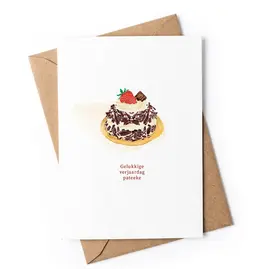 Studio Zwoane Wenskaart - Pateeke - Dubbele kaart + Envelop