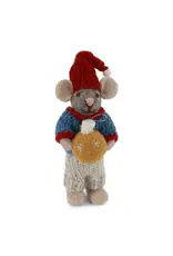 Gry & Sif Grijze Muis - Christmas Bauble - 12cm