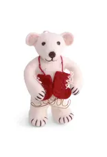 Gry & Sif Ijsbeer - Ijschaatsen - 10cm