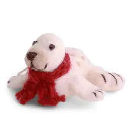 Gry & Sif Baby Zeehond met Sjaal - 6x4cm