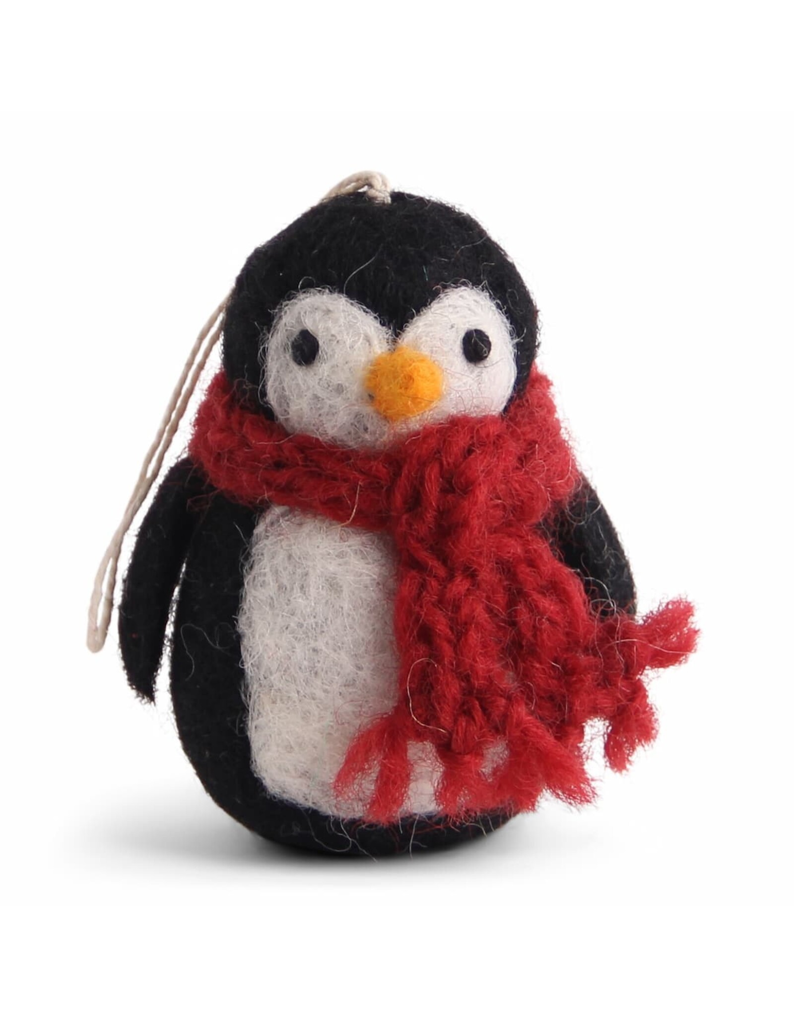 Gry & Sif Pinguïn met Rode Sjaal - 7cm