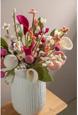 Gry & Sif Vilten Bloem - Bolletje, Bright Pink - Ø 3x30cm