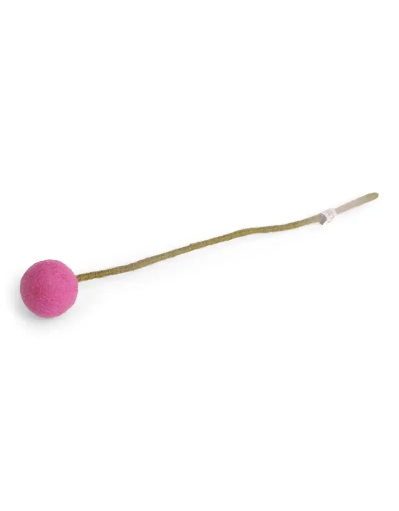 Gry & Sif Vilten Bloem - Bolletje, Bright Pink - Ø 3x30cm