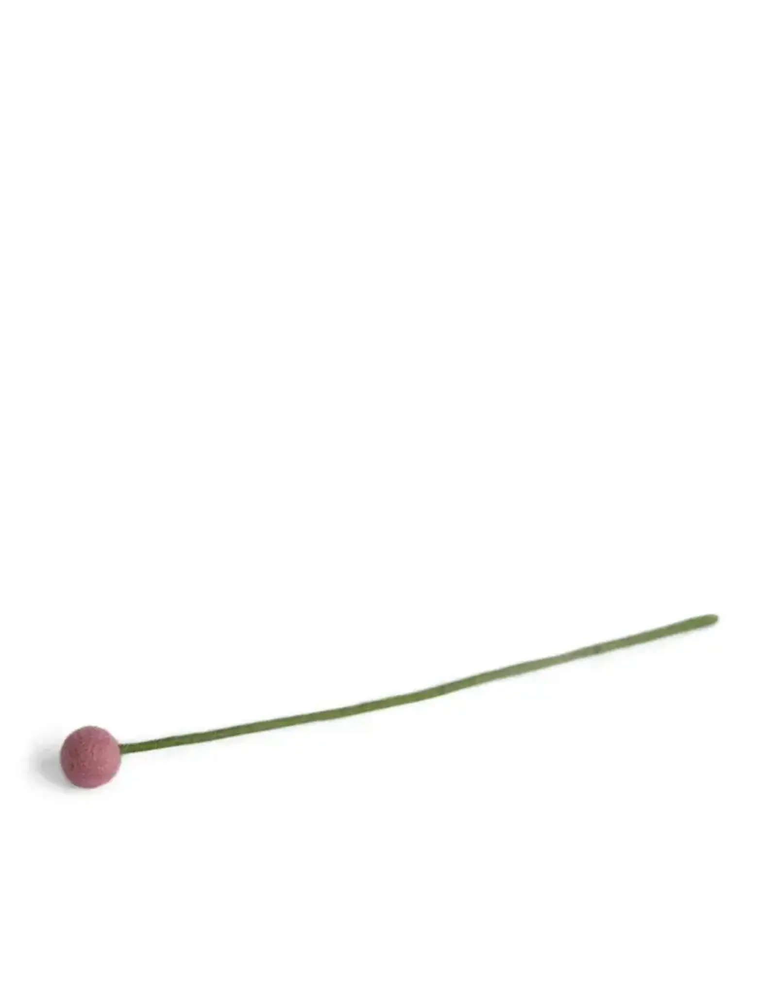 Gry & Sif Vilten Bloem - Bolletje,Dusty Pink - Ø 2x30cm
