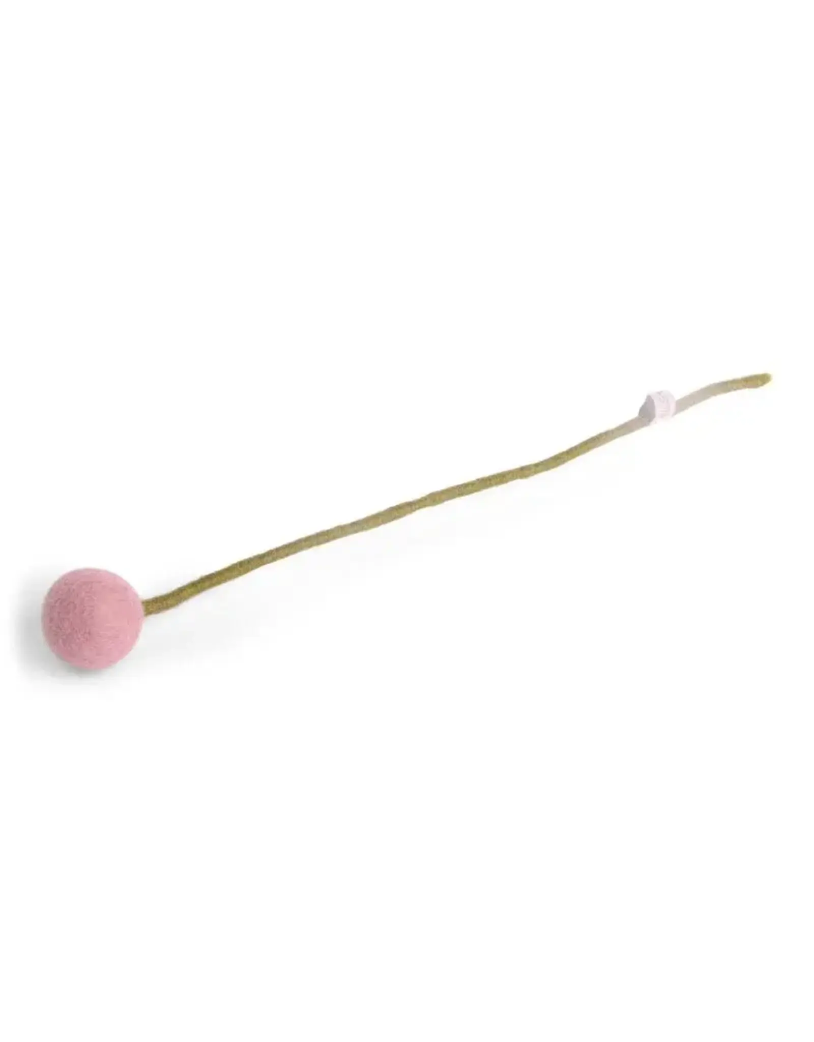 Gry & Sif Vilten Bloem - Bolletje, Dusty Pink - Ø 3x30cm